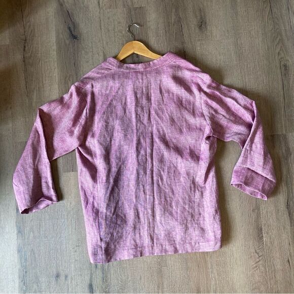 Lafayette 148âPurple Linen Blazer L EUC - Picture 6 of 10